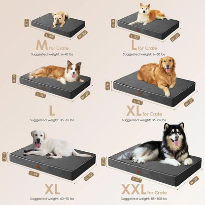 Orthopedic Memory Foam Dog Bed