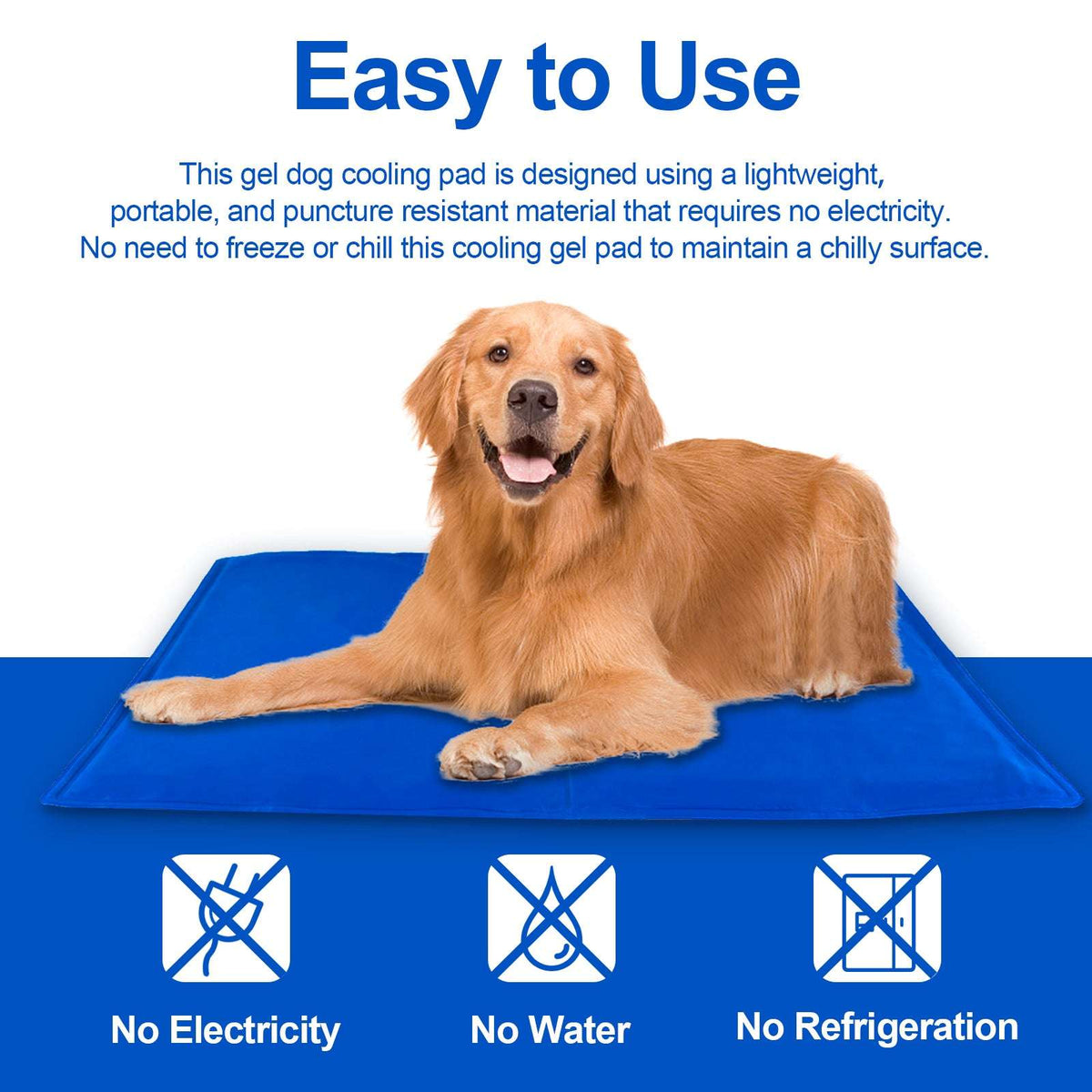 Pressure-Activated Cooling Mat for Dogs